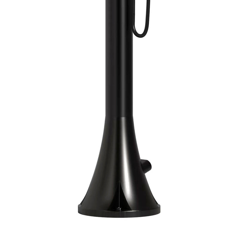 Doccia da Giardino in Acciaio Inox con Miscelatore e Doccino Sined Luna D Nero 