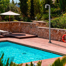 Doccia da Esterno Giardino Miscelatore 20x42x230 cm in Acciaio Inox Sined Cagliari