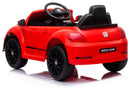 Macchina Elettrica per Bambini 12V con Licenza Volkswagen Maggiolino Beetle Small Rossa