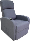 Poltrona Alzapersona Elettrica 1 Motore 65x75x101 cm in Tessuto Grigia
