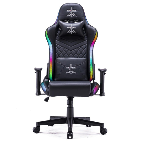 Sedia da Gaming Ergonomica con LED RGB in Similpelle Nera online