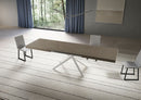 Tavolo Allungabile 180/440x90 cm Niket Tortora Gambe Bianche      