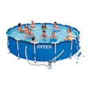 Piscina Fuori Terra Rotonda H107x457cm con Pompa Scaletta e Teli Intex Frame