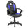 Sedia da Gaming Ergonomica per Bambini 55x56x99,5 cm in Similpelle Nero e Blu