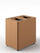 Pattumiera a 2 Scomparti Totale 48 L 48,5x33x49 cm con Contenitori Interni in Acciaio Verniciato Corten