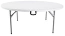 Tavolo Catering Rotondo Pieghevole Ø180 cm Bianco