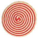 Set 4 Tovagliette Ø38 cm  in Paglia e Carta VdE Tivoli 1996 Spiral