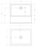 Lavello da Giardino Senza Rubinetto in Cemento Granulato di Marmo Q-Meseta Grigio