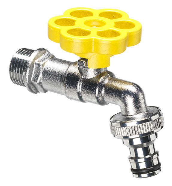 Rubinetto a Sfera per Fontana da Giardino con Fiore Colorato Belfer RUB/029 Giallo online
