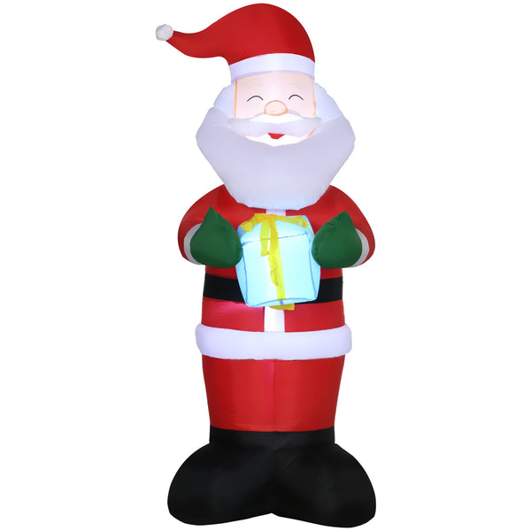Babbo Natale Gonfiabile 77x68x184 cm con Regalo e 3 Luci LED online