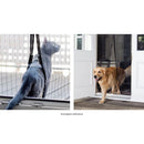 Tenda Zanzariera Magnetica 16 Magneti 120x230 cm per Porte e Finestre Ranieri Nera