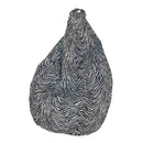 Poltrona Pouff in poliestere 80x120cm Zebrata Avalli