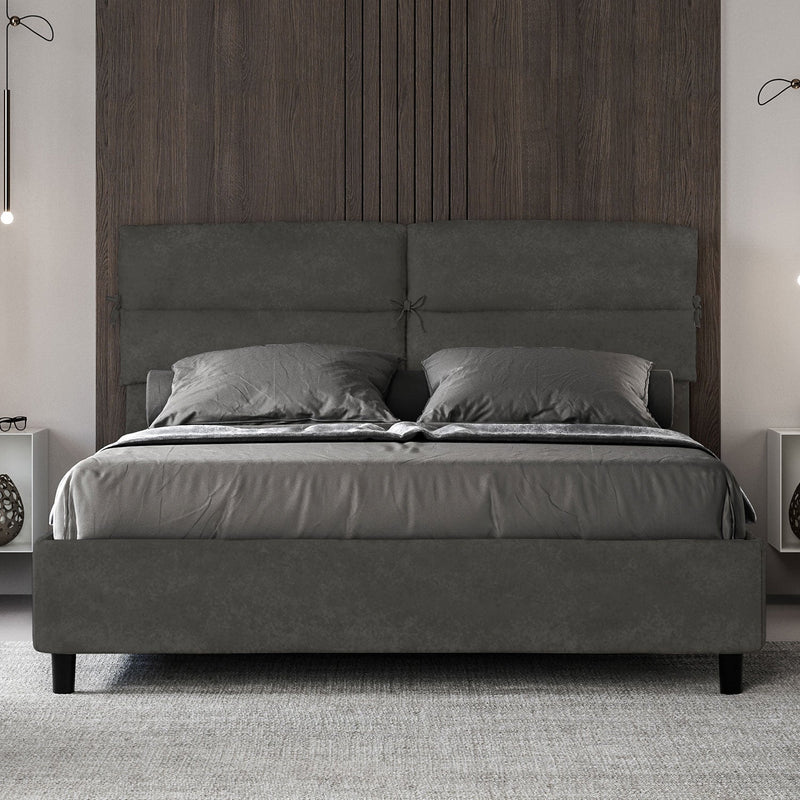 Letto Matrimoniale Nandy Grigio Varie Misure