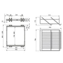 Cassetto Porta Scarpe Scarpiera per Armadio 90 cm Emuca Grigio Metallizzato