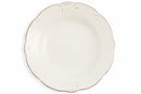 Set 6 Piatti Fondi Ø23x4 cm in Gres Villa d'Este Home Tivoli Duchessa Bianchi