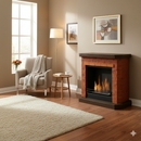 Camino a Bioetanolo da Pavimento 66x65x28 cm Vannini Bricchetto