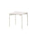 Tavolino 45x45xH45 cm in Ceramica e Metallo Ivy Bianco