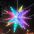 Stella Luminosa di Natale da Soffitto Ø50 cm LED RGB con App e Telecomando in PVC Multicolore      