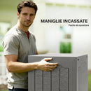 Baule da Giardino Impermeabile 56x41x50 cm con Maniglie in PP color Cachi      