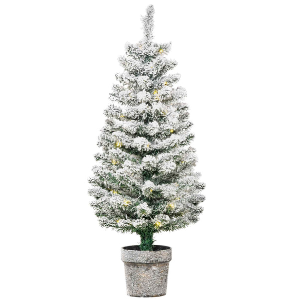 Albero di Natale Artificiale 90 cm 116 Rami con Luci Led Bianche Verde online