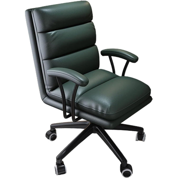 sconto Sedia Poltrona da Ufficio Presidenziale Altezza Regolabile Verde Scuro