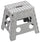 Sgabello Pieghevole 30x32x22 cm in Polipropilene Grigio