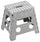 Sgabello Pieghevole 30x32x22 cm in Polipropilene Grigio