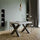 Tavolo 160x90x77 cm Traffic Fix Bianco Frassino