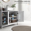 Mobile Sottolavello da Bagno 90x30x60 cm in Legno Bianco