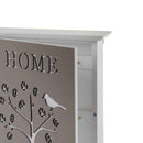 Armadietto Portachiavi da Parete 20x5,8x24 cm in Legno Disegno Albero