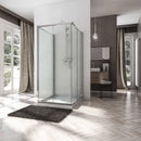 Box Doccia 3 Lati 2 Ante Scorrevoli In Cristallo Trasparente 6mm H185 Fosterberg Vejle Trio Varie Misure