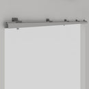 Binario per Porte Scorrevoli con Kit di Accessori 200 cm in Alluminio Emuca