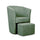 Poltrona Djerba 63,5x62,5x76 cm in tessuto verde acqua marina