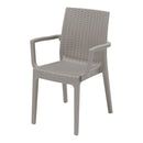 Sedia da Giardino 55x54x85 cm in Resina Tortora