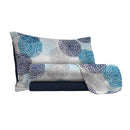 Set Lenzuola con Stampa Sopra Sotto e Federe Soffioni Blu Varie Misure