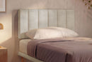Letto 1 Piazza e Mezza con Rete Rivestita Microfibra Sabbia Tessis Testata Vertical Varie Misure