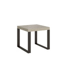 Tavolo Allungabile 90-246x90x77 cm Tecno Cashmere Telaio Antracite 