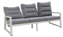 Set Salotto da Giardino Divano 3 Posti 2 Poltrone e Tavolino Mikonos Plus