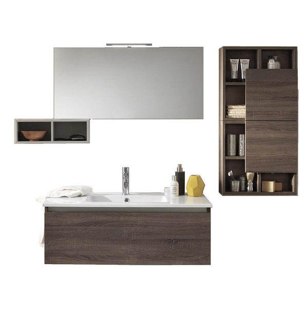 acquista Mobile da Bagno sospeso Ibiza 21 Tabacco Scuro TFT