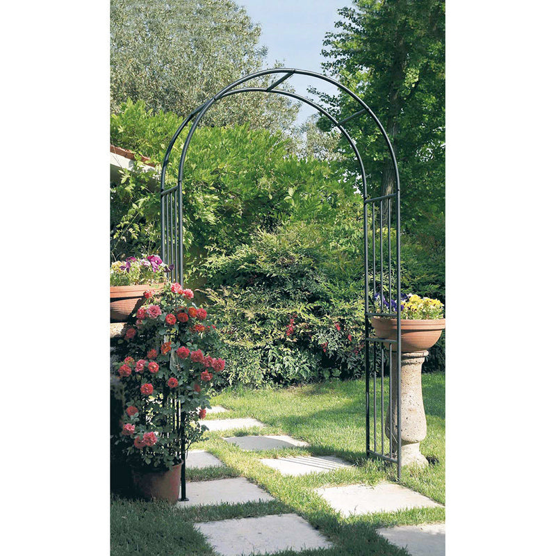 Arco da Giardino in Ferro 40x120xH218cm Rama Arch Verde