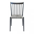 Sedia Martinica Impilabile 46x57x86 h cm in Alluminio Antracite