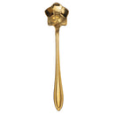 Set di Cucchiaini 6 Pezzi 12,5x2,5x0,5 cm in Acciaio Inox VdE Tivoli 1996 Luxury Foglie Oro