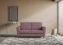 Divano 2 Posti 172x85x85 cm Yasel in Tessuto Prugna