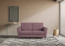 Divano 2 Posti 152x85x85 cm Yasel in Tessuto Prugna