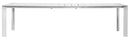 Tavolo Allungabile da Giardino 200/300x100x75 cm Nettuno in Alluminio Bianco