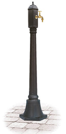 Fontana da Giardino con Rubinetto in Alluminio Morelli Gina Antracite