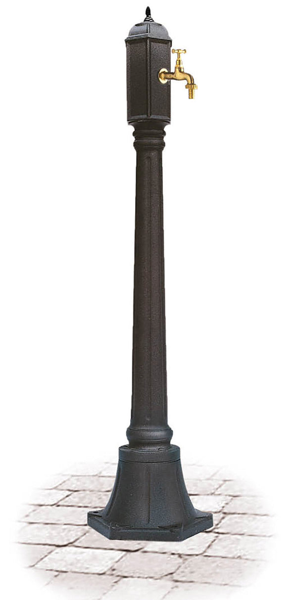 Fontana da Giardino con Rubinetto in Alluminio Morelli Gina Antracite sconto