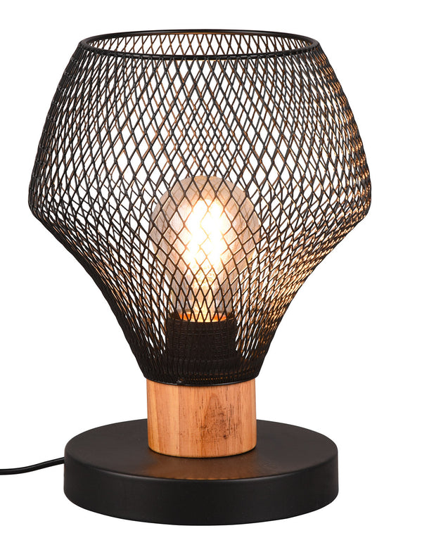 prezzo Lampada da Tavolo da Interno Attacco E27 in Metallo Nero Opaco