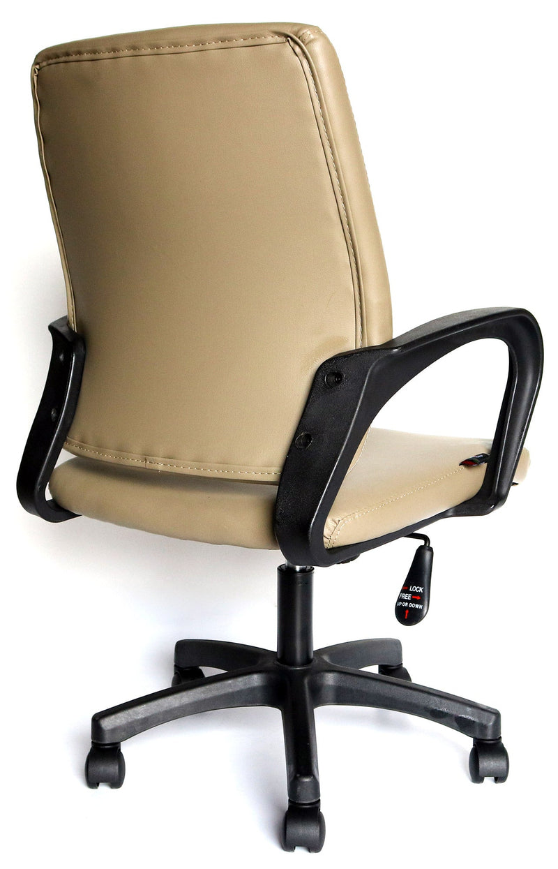 Sedia Poltrona Operativa da Ufficio in Similpelle Vandi Tortora