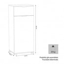 Mobiletto con 1 Anta e 1 Cassetto 45x38x103 h cm in Truciolare bilaminato Naturale